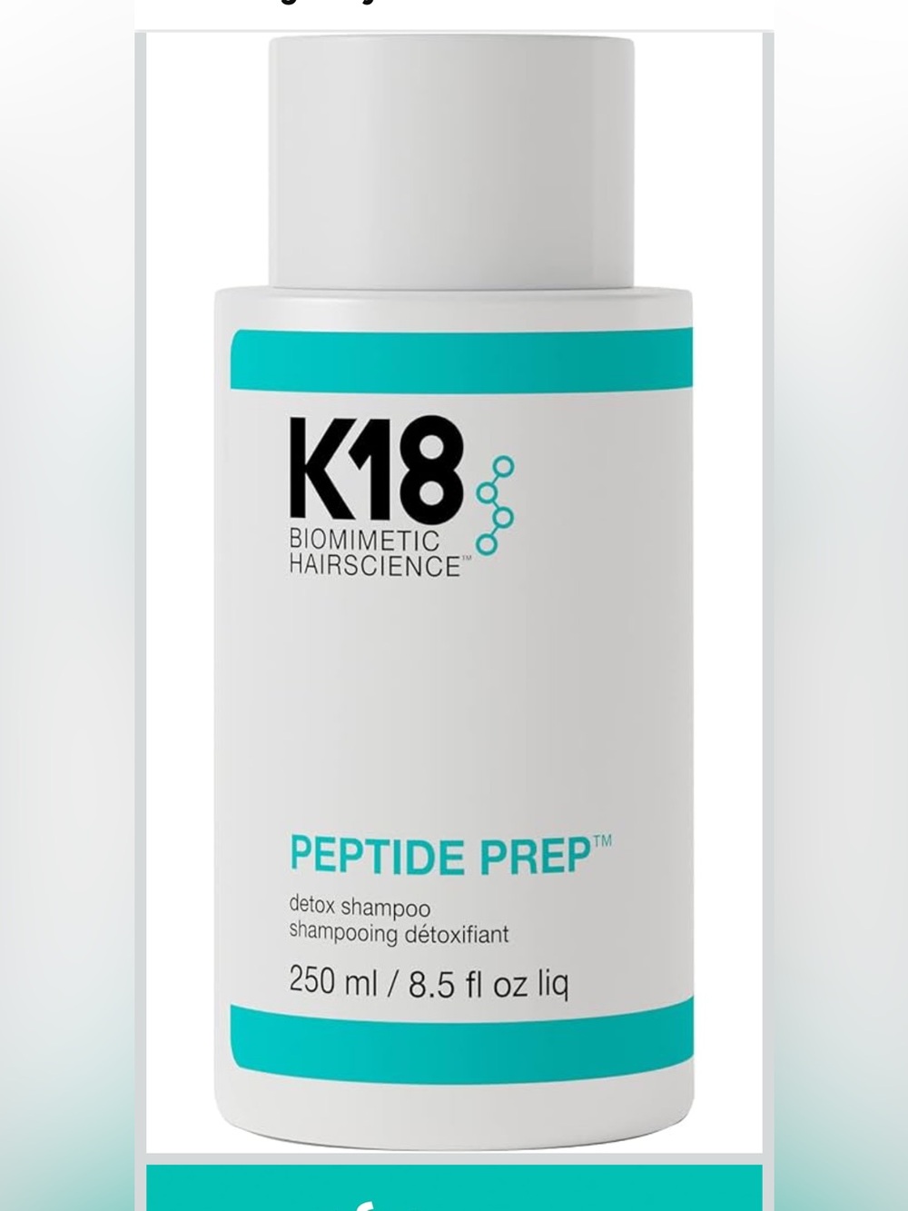 K18 Peptide Prep Detox Shampoo NEW
